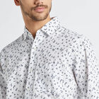 Cotton Printed Casual Shirt, सफ़ेद, small image number null