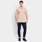 Men's Collared Half Sleeves T-Shirt , गहरा पीला, small image number null