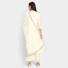 Ladies' Kurta Pyjama Set with Dupatta, ऑफ व्हाइट, small image number null