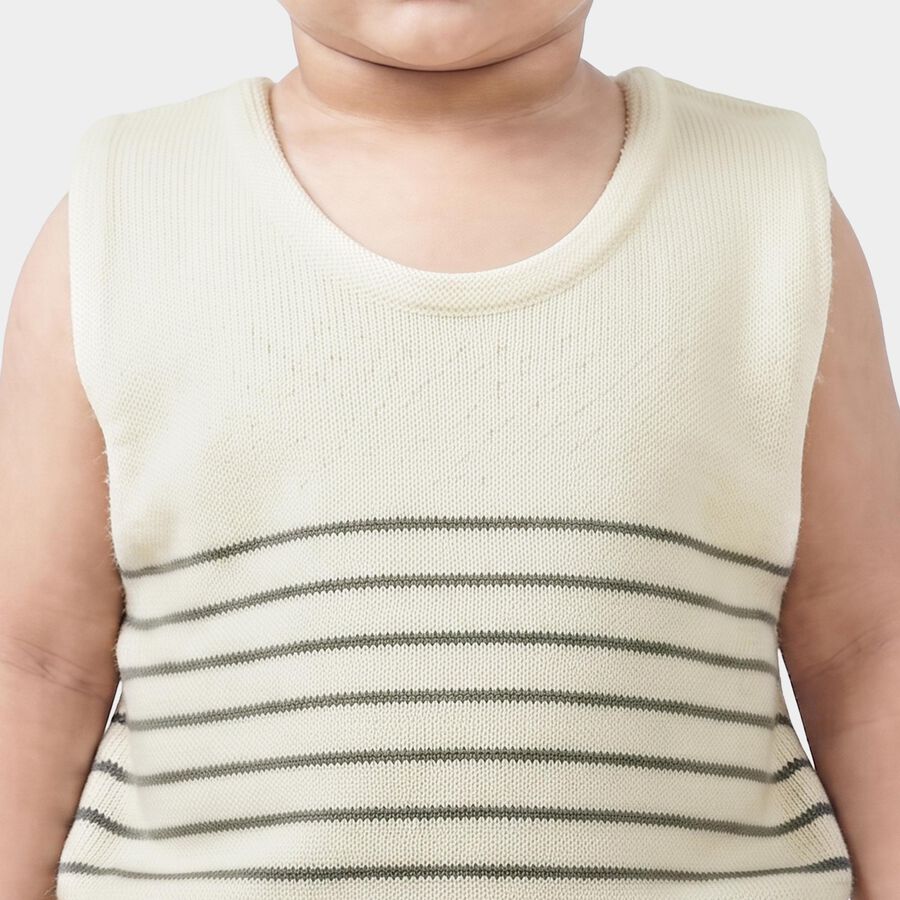 Infants' Off White Sleeveless Thermal, Off White, large