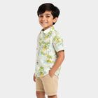 Boys Light Blue Cotton Collared Casual Shirt, Light Blue, small