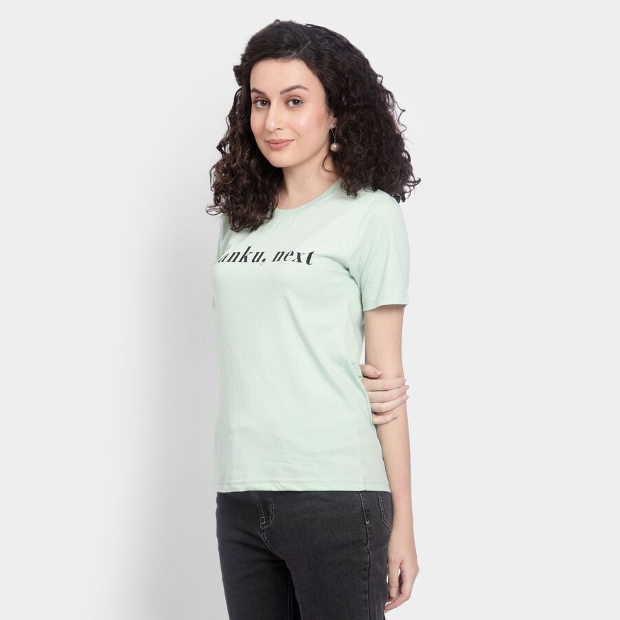 Ladies' Round Neck T-Shirt , Light Green, large image number null