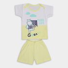 Infant Boys' 100% Cotton Baba Suit , Yellow, small