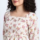 Ladies' 100% Cotton Dress , Off White, small image number null