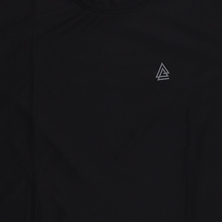 Boys' Half Sleeves T-Shirt, काला, large image number null