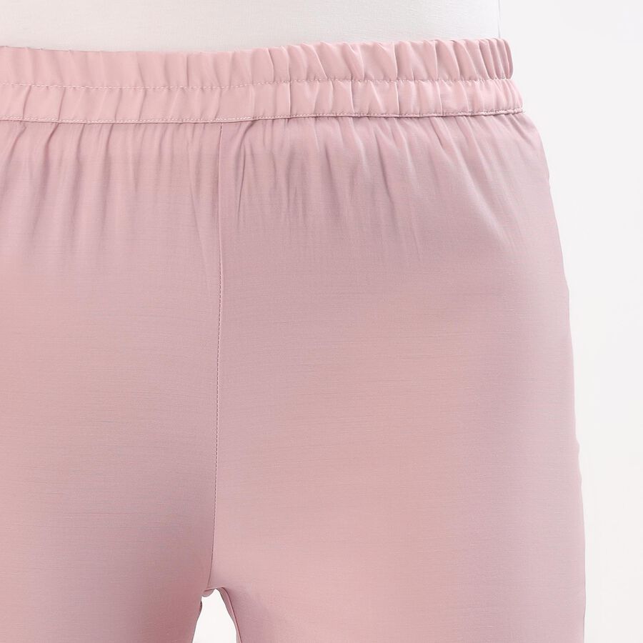 Women's Light Lavender Purple Round Neck Solid Kurta, Lilac, large