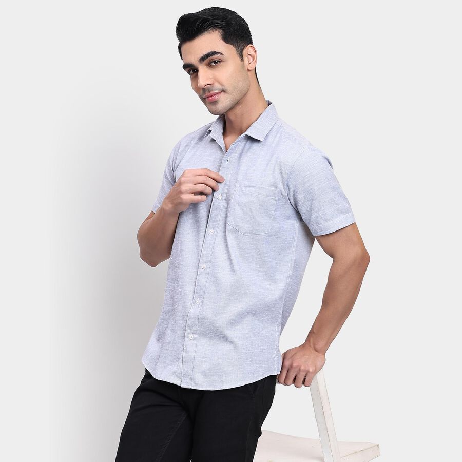 Men's Casual Shirt, हल्का ग्रे, large image number null