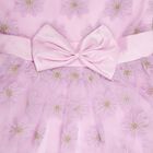 Girls' Light Lavender Flared Sleeveless Embellished Frock, Lilac, small image number null