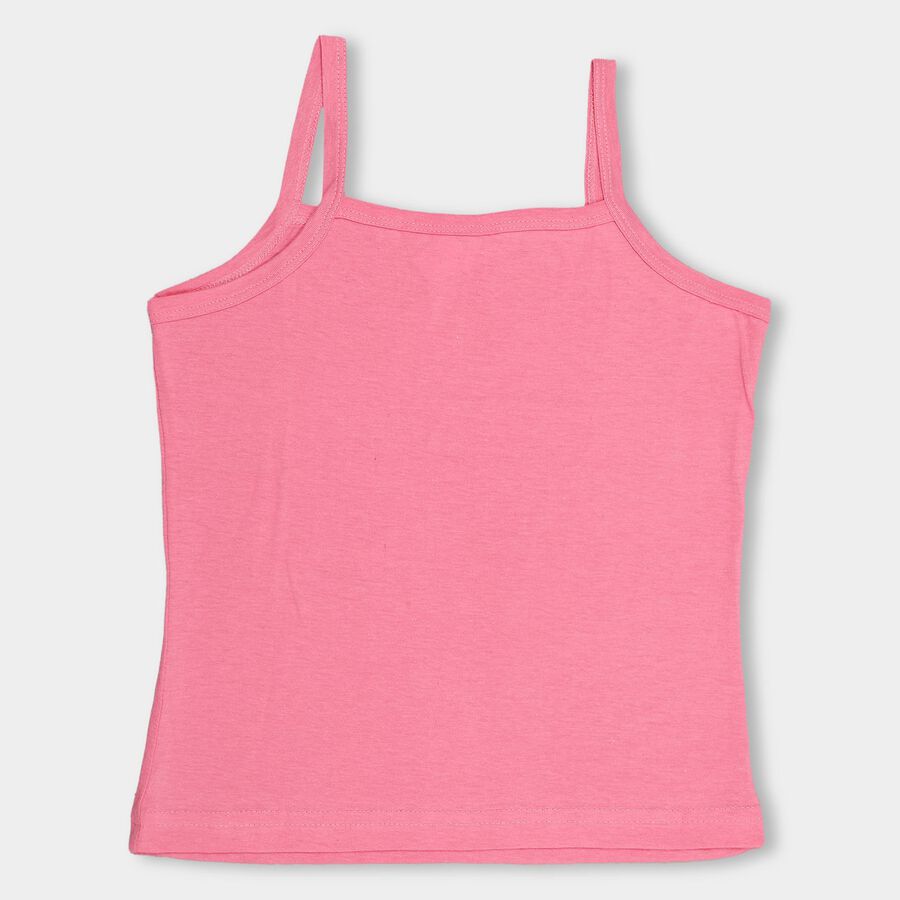Girls' 100% Cotton Vest (Pack of 2), Pink, large image number null