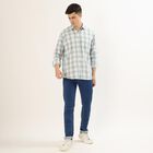 Men's Muted Sage Green Classic Casual Shirt, ओलिव, small