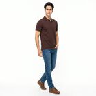 Men's Maroon Polo Neck Polo T-Shirt, मरून, small