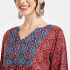 Printed Kurti, Maroon, small image number null