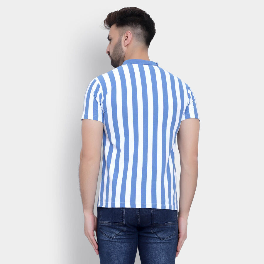 Stripes Polo Shirt, हल्का नीला, large image number null