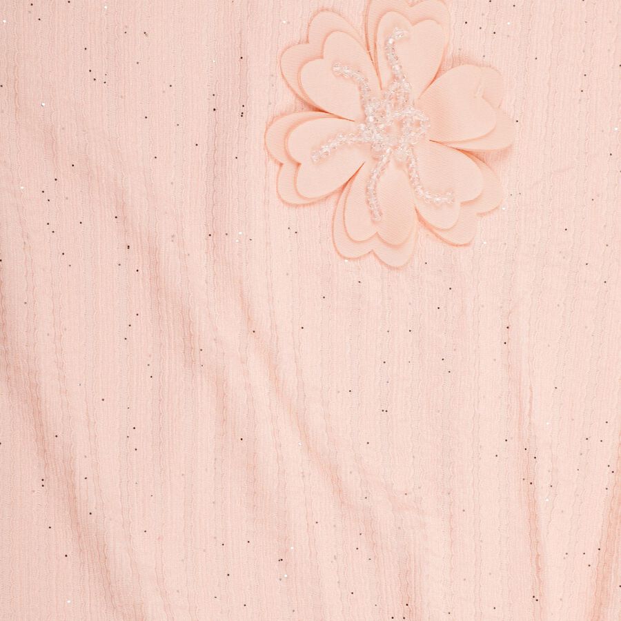 Girls' T-Shirt, पीच, large