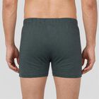 Men's Mid Blue Regular Fit Solid Trunks, मध्यम नीला, small