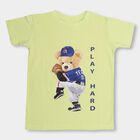 Boys' 100% Cotton Half Sleeves T-Shirt , Light Green, small image number null
