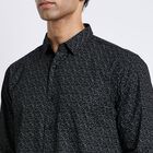 Men's 100% Cotton Casual Shirt, काला, small image number null