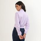 Women's Soft Lavender High Neck Casual Sweatshirt, Lilac, small image number null