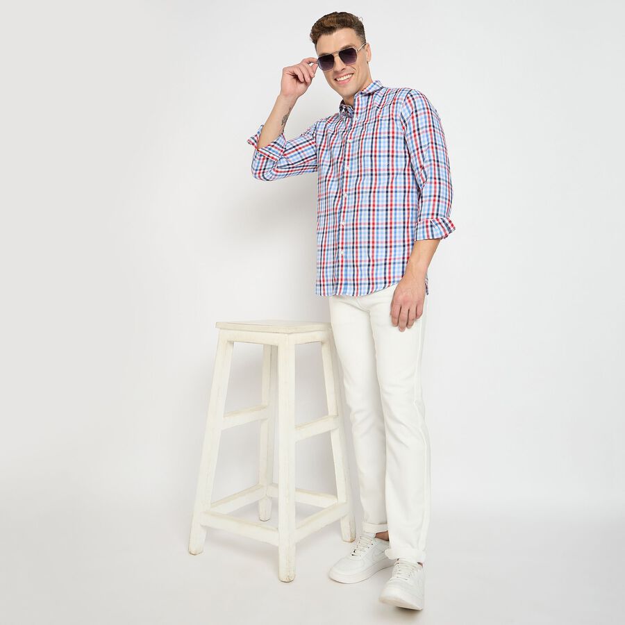 Men's Casual Shirt, लाल, large image number null