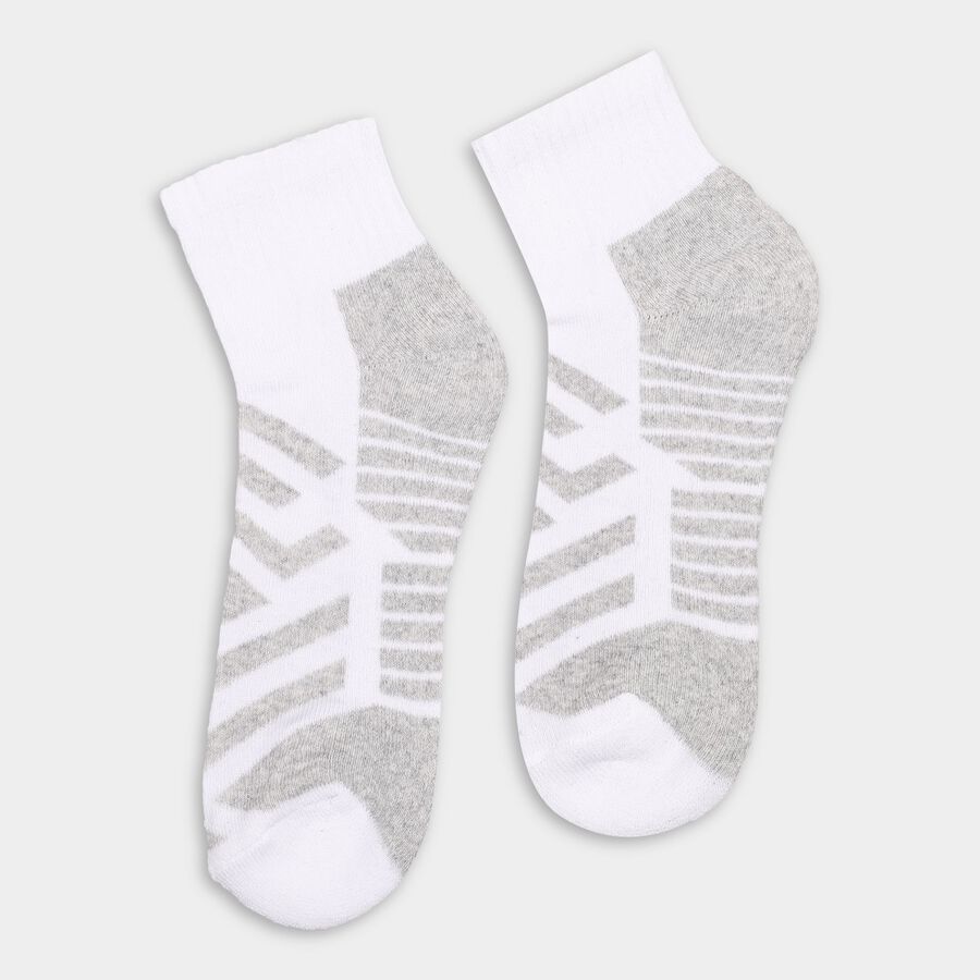 Men's Socks (Pack of 3), Black, large