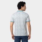 Men's Light Blue Cotton Polo Neck Polo T-Shirt, Light Blue, small