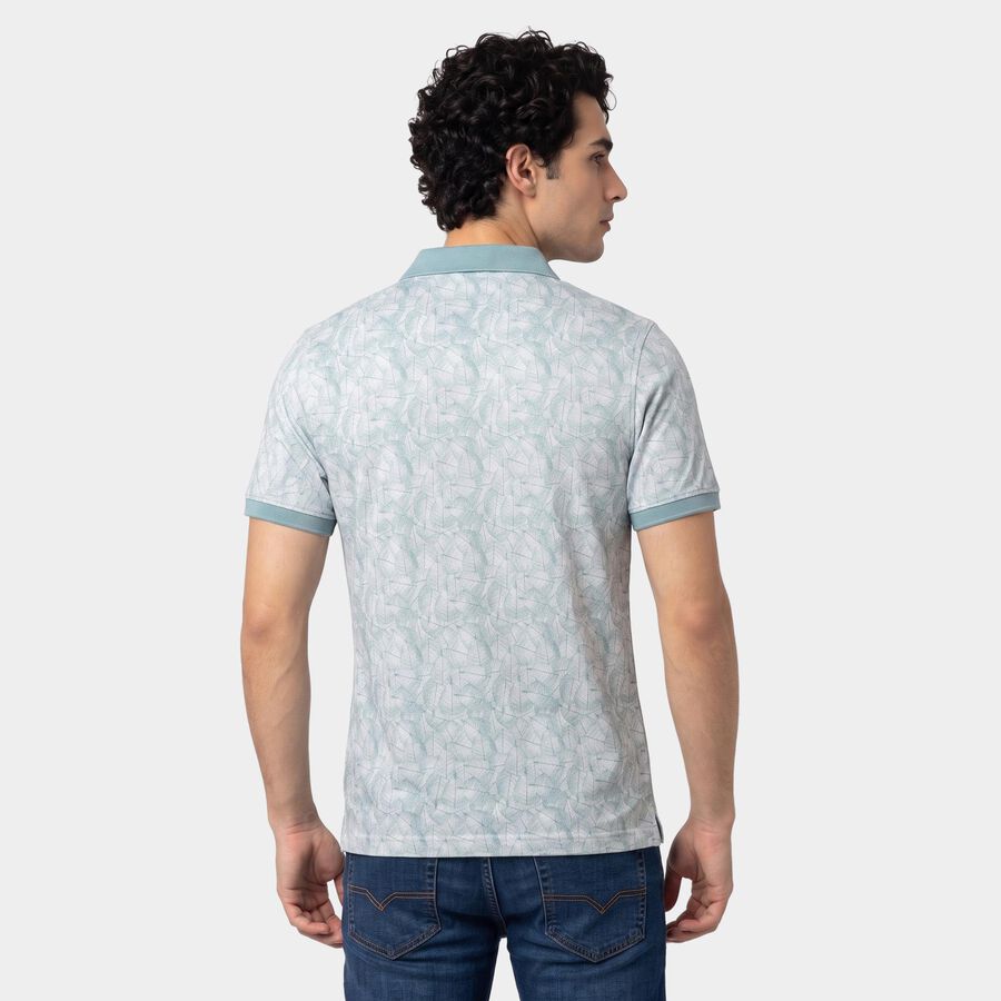 Men's Light Blue Cotton Polo Neck Polo T-Shirt, Light Blue, large