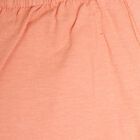Infants Cotton Round Neck Shorts Set, Peach, small image number null