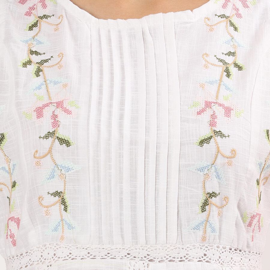 Ladies' Dress, Off White, large image number null