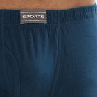 Men's 100% Cotton Trunks , Teal Blue, small image number null