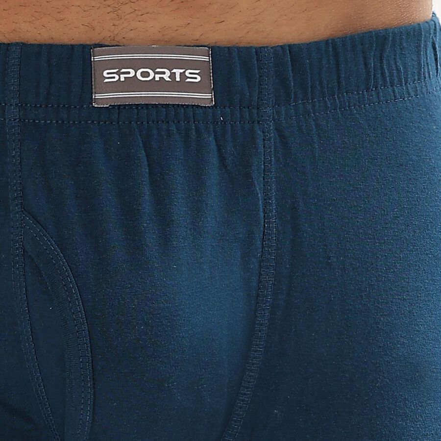 Men's 100% Cotton Trunks , Teal Blue, large image number null