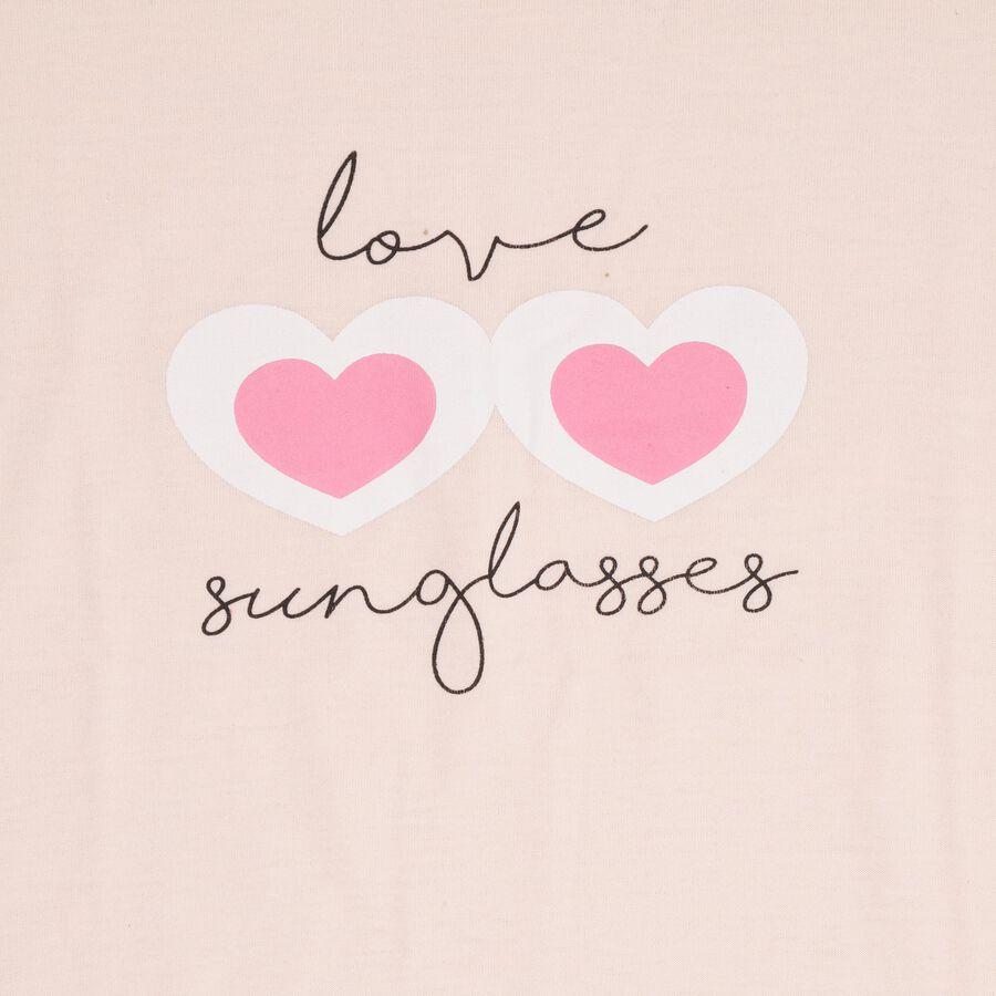 Girls' T-Shirt , हल्का गुलाबी, large image number null