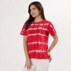 Ladies' 100% Cotton Round Neck T-Shirt , Red, small image number null