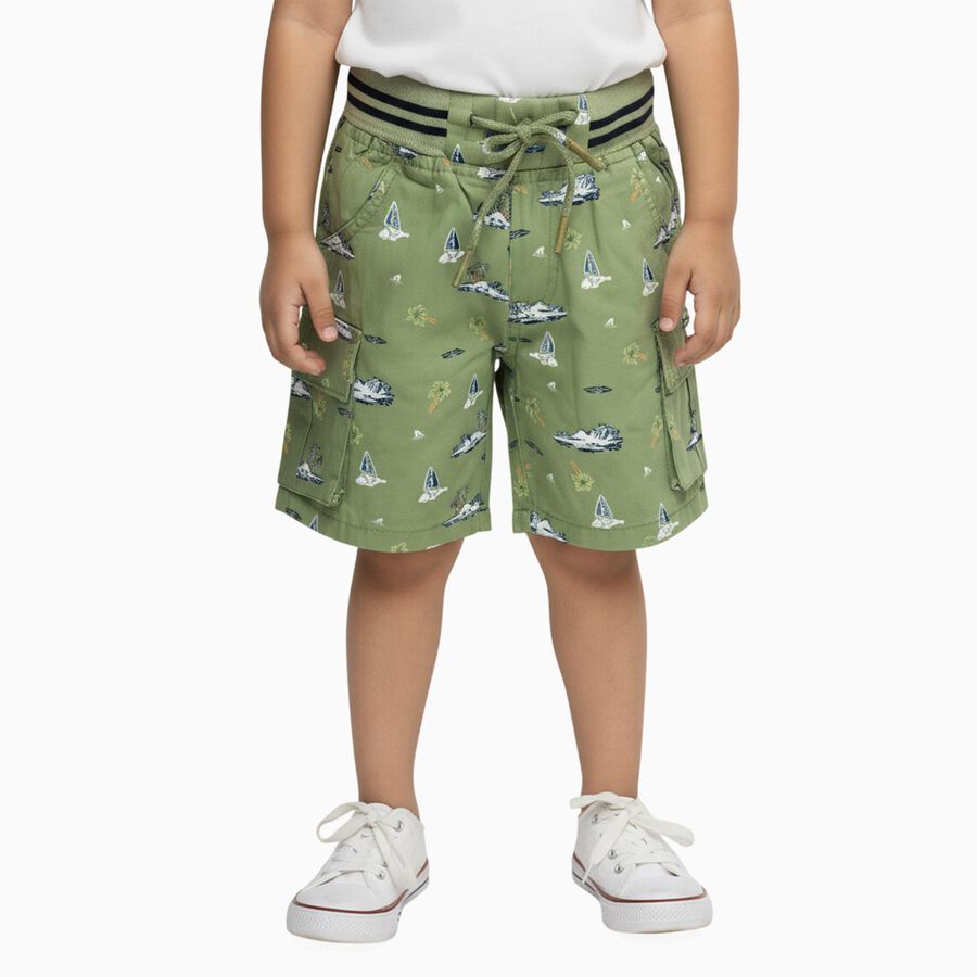 Boys' Bermuda, हल्का हरा, large