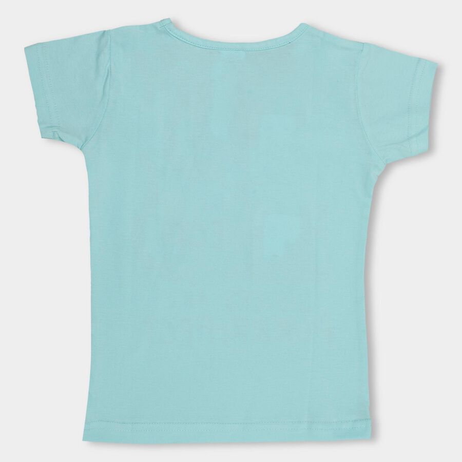 Girls' 100% Cotton T-Shirt , Light Green, large image number null