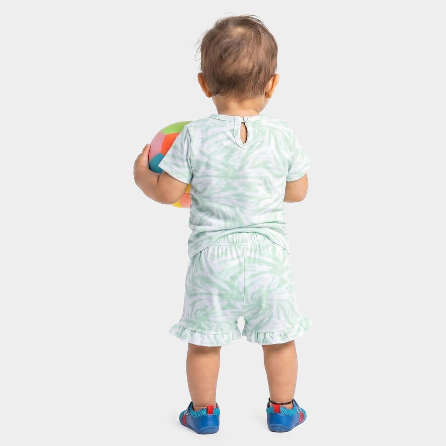 Infants' Short Set, Light Green, large