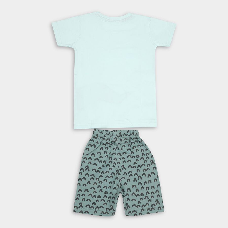 Boys' 100% Cotton Knit Baba Suit , Light Green, large image number null