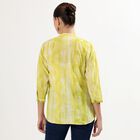 Women's Bright Lime Green Cotton Mandarin Collar Embroidered Kurti, हल्का हरा, small image number null