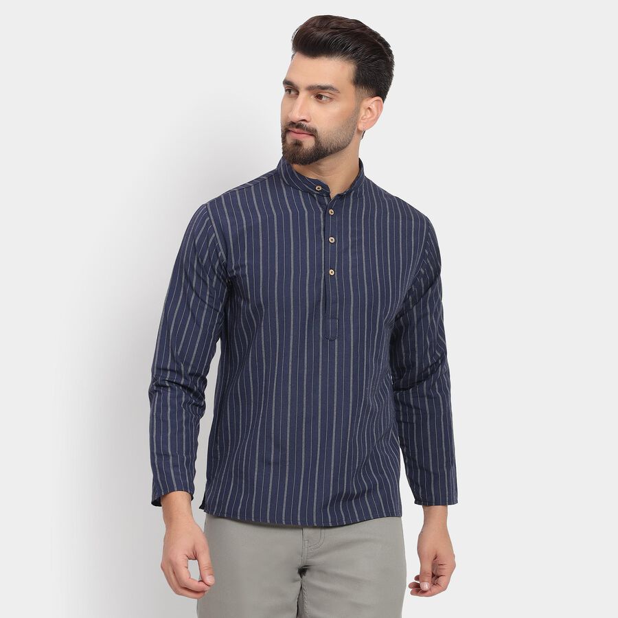 Men's Kurta , Navy Blue, large image number null