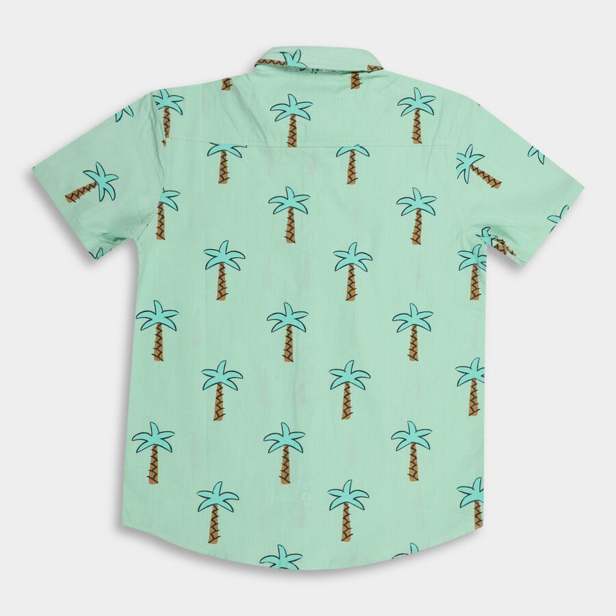 Boys' 100% Cotton Casual Shirt , हल्का हरा, large image number null