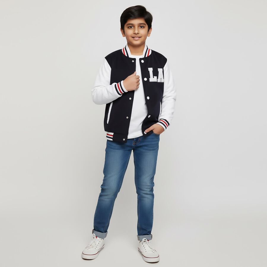 Boys' Jacket, नेवी ब्लू, large image number null