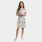Women's White Nighty, सफ़ेद, small