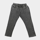 Boys Grey Slim Fit Washed Jeans, Light Grey, small
