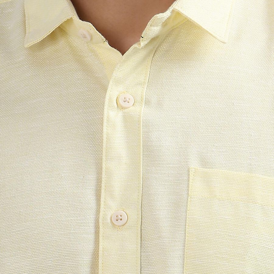Men's Casual Shirt, Yellow, large