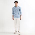 Men's 100% Cotton Casual Shirt , हल्का नीला, small image number null