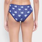 Printed Panty, Royal Blue, small image number null