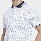 Men's 100% Cotton Collared Half Sleeves T-Shirt , Navy Blue, small image number null