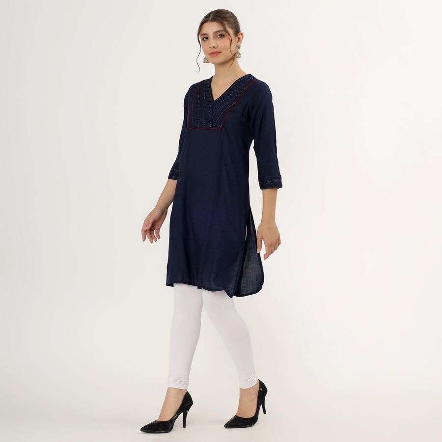 Ladies' Kurta , गहरा नीला, large image number null