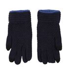 Men's Gloves, गहरा नीला, small
