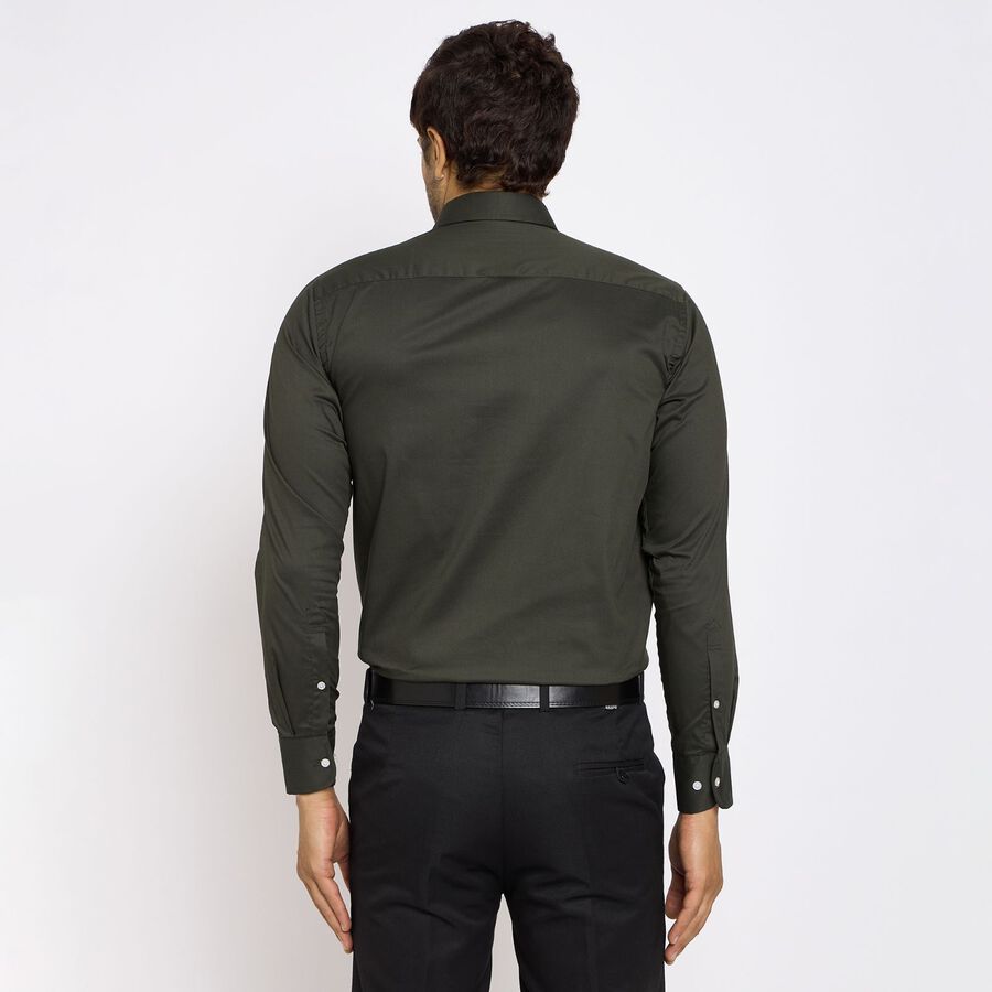 Men's Formal Shirt, गहरा हरा, large image number null