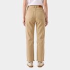 Women's Off White Straight Fit Frayed Hem Jeans, ऑफ व्हाइट, small